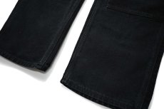 画像3: 14' Used Carhartt Duck Double Knee Carpenter Pants Black made in USA カーハート (3)