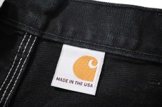 画像6: 14' Used Carhartt Duck Double Knee Carpenter Pants Black made in USA カーハート (6)