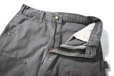 画像5: 16' Used Carhartt Duck Double Knee Carpenter Pants Gravel made in USA カーハート (5)