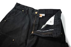 画像5: 20' Used Carhartt Duck Double Knee Carpenter Pants Black made in USA カーハート (5)