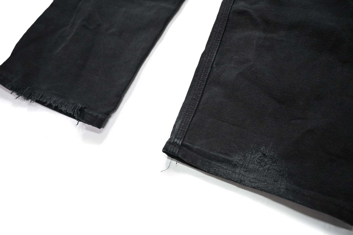 画像8: 20' Used Carhartt Duck Double Knee Carpenter Pants Black made in USA カーハート (8)