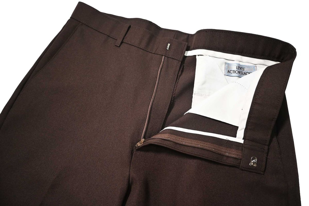 画像5: 80-90s Used Levi's Action Slacks Brown (5)