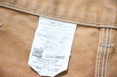 画像6: 06' Used Carhartt Duck Double Knee Carpenter Pants Brown made in USA カーハート (6)