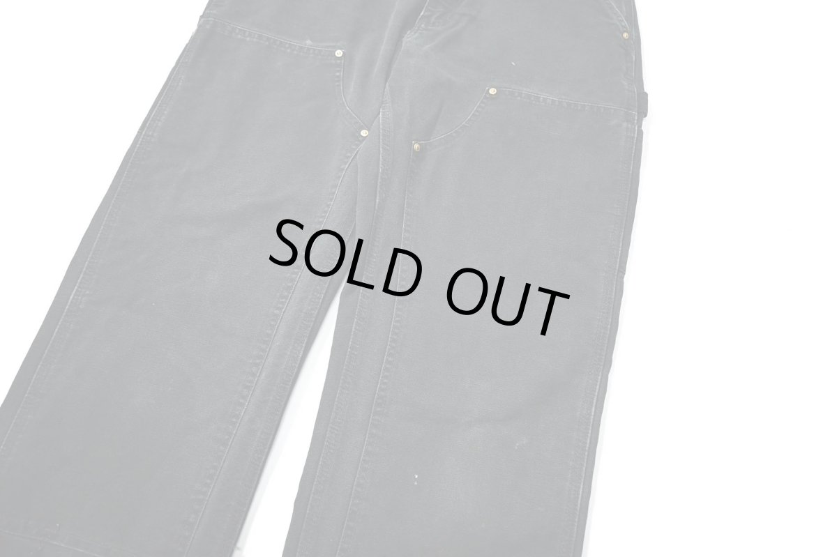 画像4: 00s Used Carhartt Duck Double Knee Carpenter Pants Black カーハート (4)