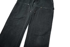 画像4: 00s Used Carhartt Duck Double Knee Carpenter Pants Black カーハート (4)