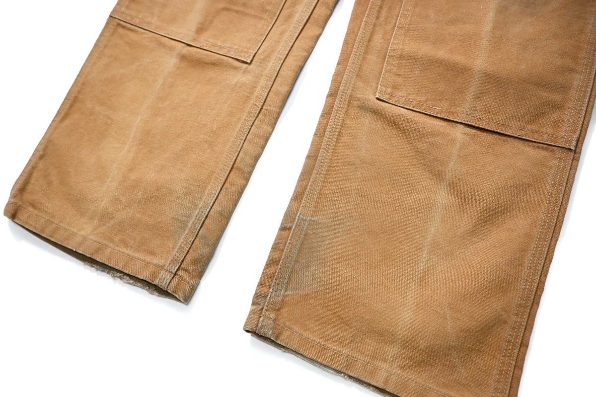 画像3: 06' Used Carhartt Duck Double Knee Carpenter Pants Brown made in USA カーハート (3)