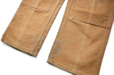 画像3: 06' Used Carhartt Duck Double Knee Carpenter Pants Brown made in USA カーハート (3)