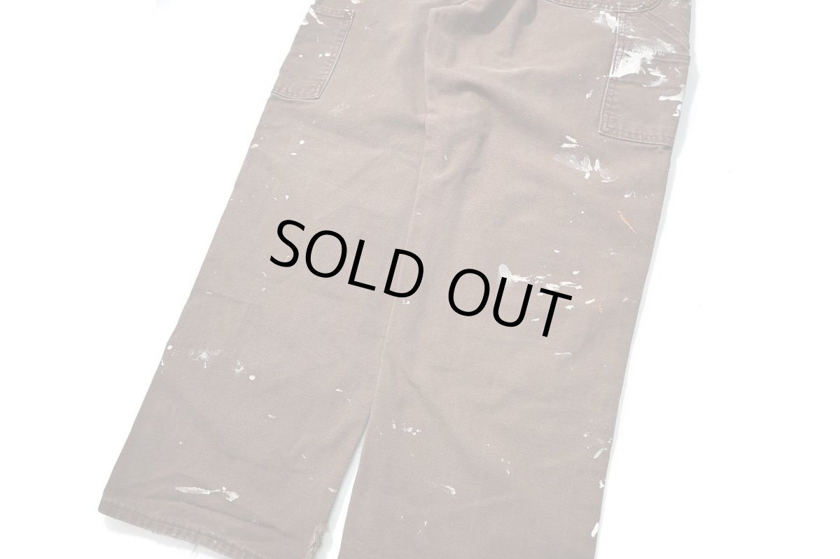 画像5: 00s Used Carhartt Duck Double Knee Carpenter Pants Chestnut made in USA カーハート (5)