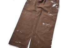画像5: 00s Used Carhartt Duck Double Knee Carpenter Pants Chestnut made in USA カーハート (5)