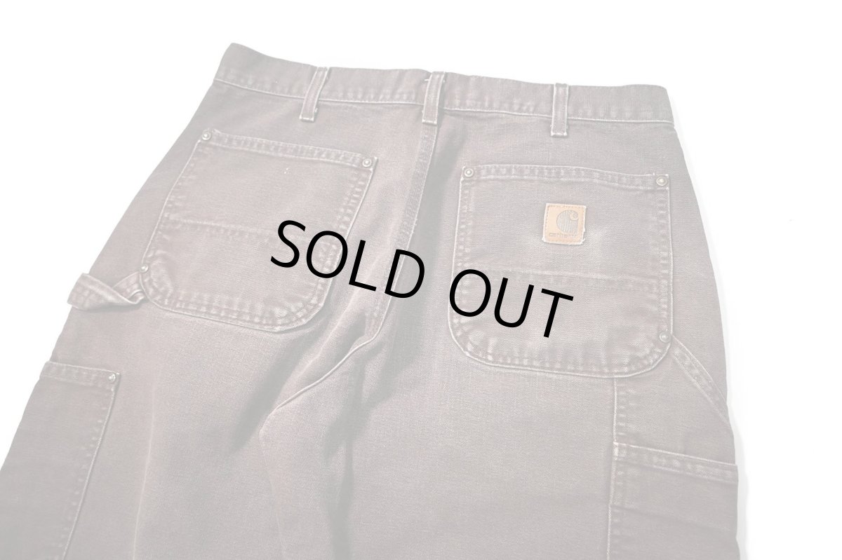 画像4: 08' Used Carhartt Duck Double Knee Carpenter Pants Dark Brown カーハート (4)