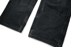 画像3: Used Carhartt Duck Double Knee Carpenter Pants Black カーハート (3)