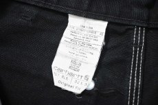 画像7: 14' Used Carhartt Duck Double Knee Carpenter Pants Black made in USA カーハート (7)