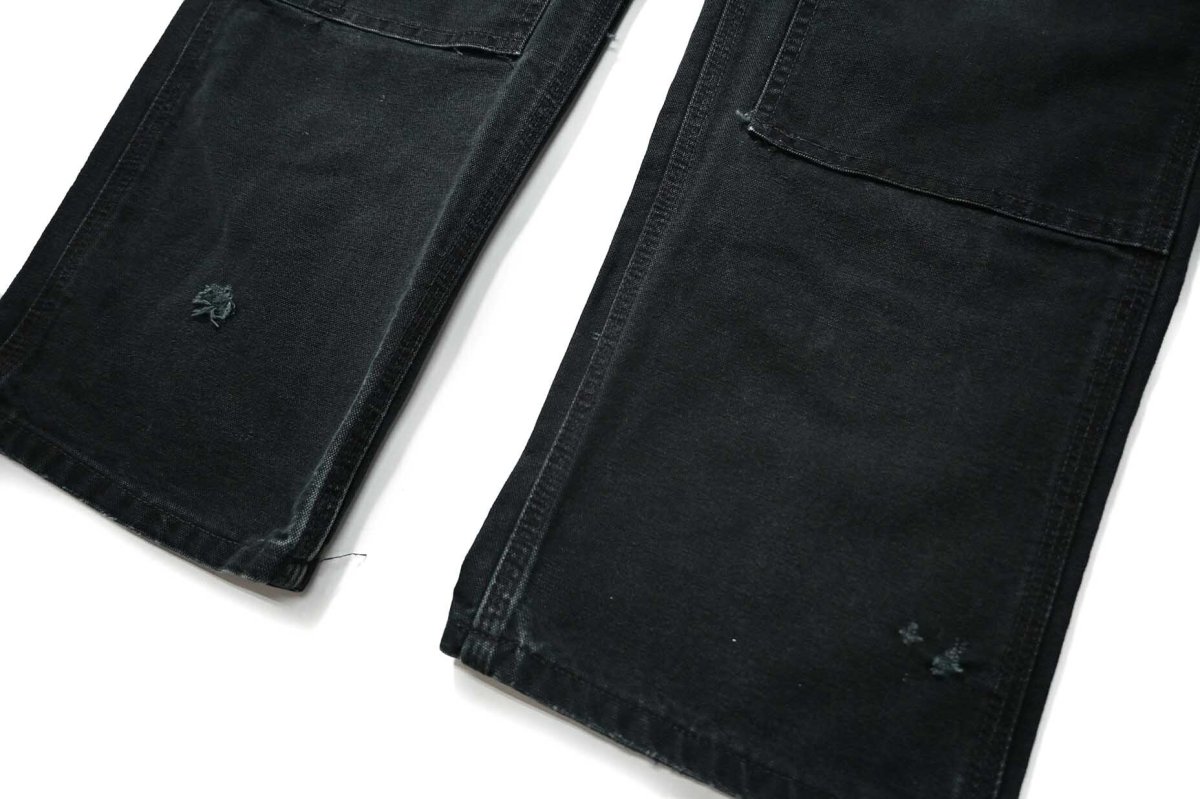 画像3: 00s Used Carhartt Duck Double Knee Carpenter Pants Black カーハート (3)
