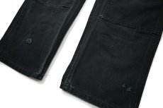 画像3: 00s Used Carhartt Duck Double Knee Carpenter Pants Black カーハート (3)
