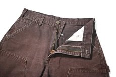 画像5: 08' Used Carhartt Duck Double Knee Carpenter Pants Dark Brown カーハート (5)