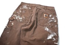 画像4: 00s Used Carhartt Duck Double Knee Carpenter Pants Chestnut made in USA カーハート (4)