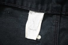 画像7: 00s Used Carhartt Duck Double Knee Carpenter Pants Black カーハート (7)