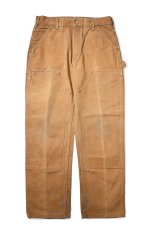 画像1: 06' Used Carhartt Duck Double Knee Carpenter Pants Brown made in USA カーハート (1)