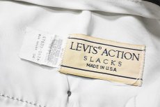 画像6: 80s Used Levi's Action Slacks Brown Grey made in USA (6)
