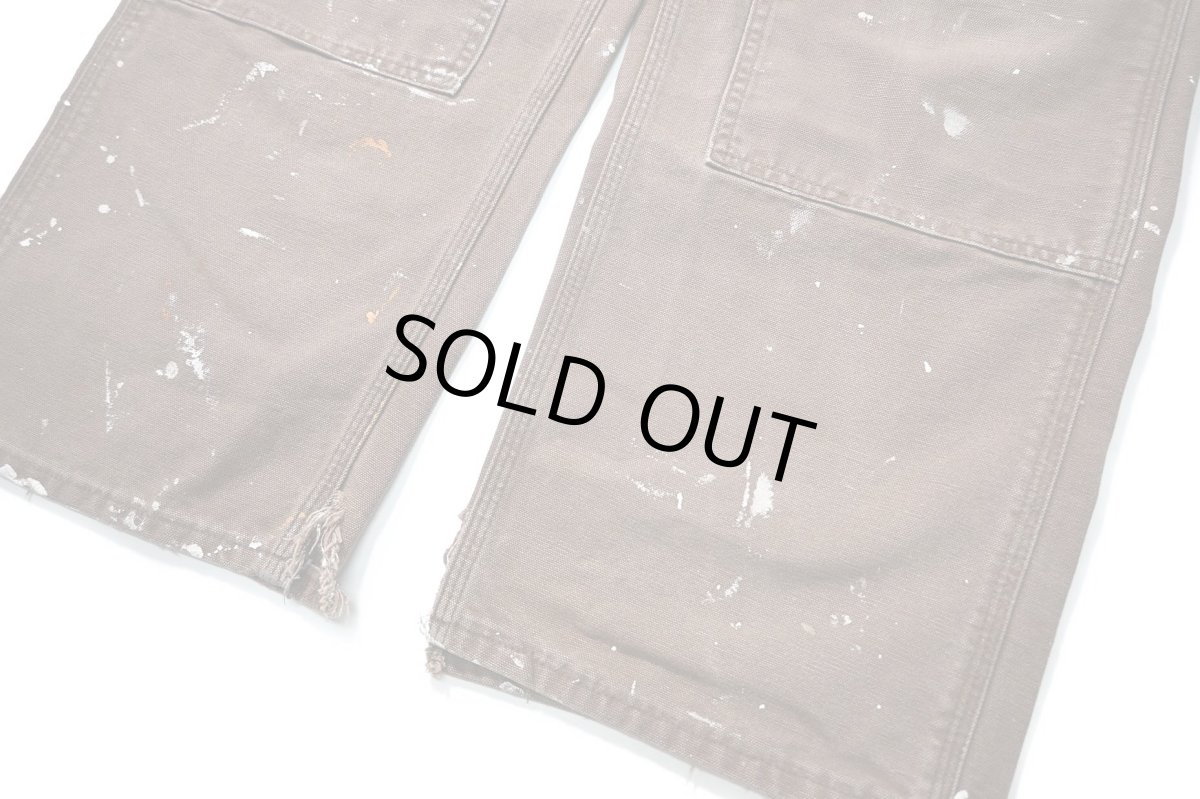 画像3: 00s Used Carhartt Duck Double Knee Carpenter Pants Chestnut made in USA カーハート (3)