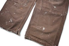 画像3: 00s Used Carhartt Duck Double Knee Carpenter Pants Chestnut made in USA カーハート (3)