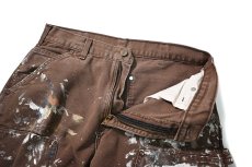 画像6: 00s Used Carhartt Duck Double Knee Carpenter Pants Chestnut made in USA カーハート (6)