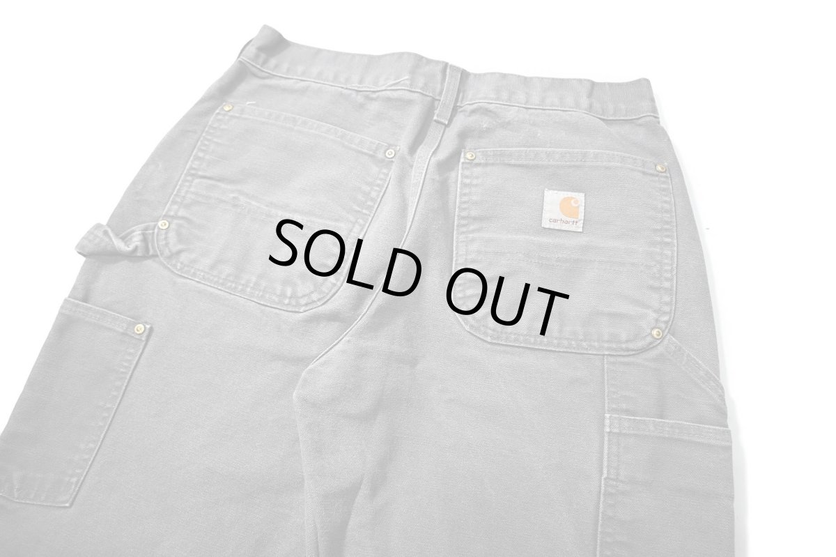 画像4: 16' Used Carhartt Duck Double Knee Carpenter Pants Gravel made in USA カーハート (4)