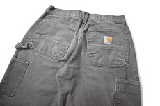 画像4: 16' Used Carhartt Duck Double Knee Carpenter Pants Gravel made in USA カーハート (4)