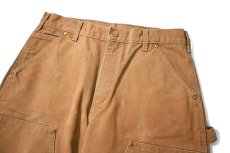画像2: 06' Used Carhartt Duck Double Knee Carpenter Pants Brown made in USA カーハート (2)