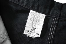 画像7: 20' Used Carhartt Duck Double Knee Carpenter Pants Black made in USA カーハート (7)