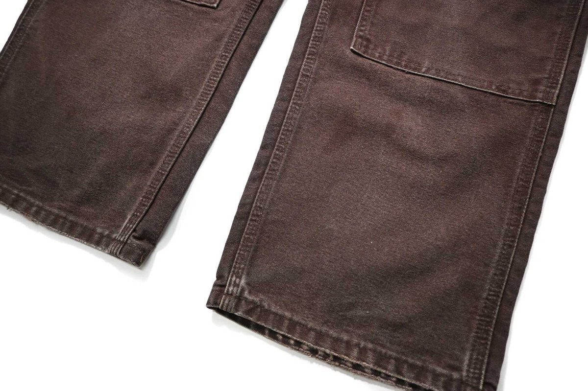 画像3: 08' Used Carhartt Duck Double Knee Carpenter Pants Dark Brown カーハート (3)