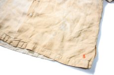 画像3: 90-00s Used Polo Ralph Lauren Linen/Silk Open Collar Shirt "Caldwell" (3)