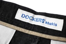 画像6: 00s Used Dockers Denim Pleated Trouser Black (6)