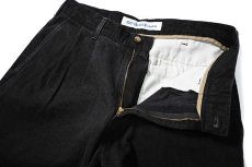 画像5: 00s Used Dockers Denim Pleated Trouser Black (5)
