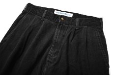 画像2: 00s Used Dockers Denim Pleated Trouser Black (2)
