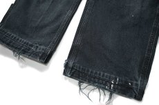 画像3: 14' Used Carhartt Duck Carpenter Pants Black カーハート (3)