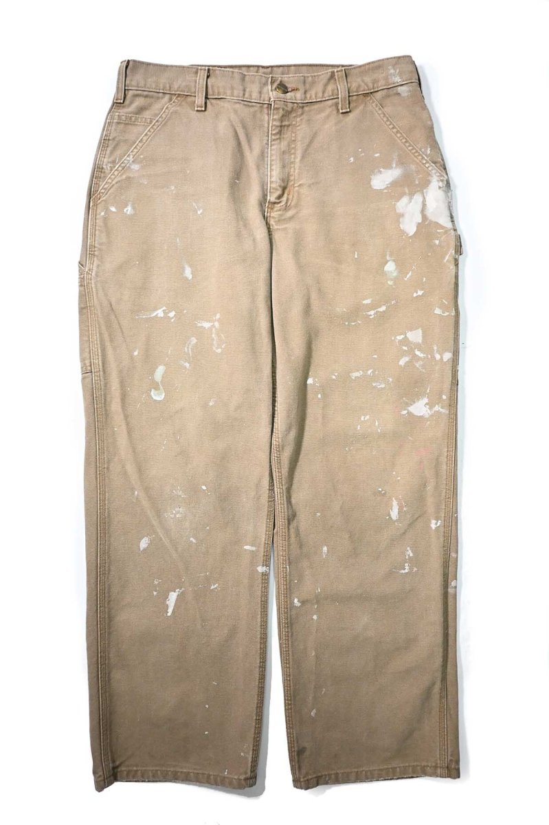 画像1: 15' Used Carhartt Duck Carpenter Pants Canyon Brown カーハート (1)