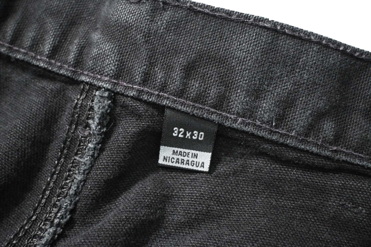 画像6: Used Carhartt Duck Carpenter Pants Black カーハート (6)