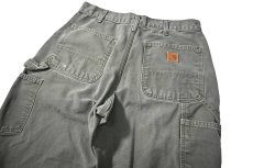 画像4: 10' Used Carhartt Duck Carpenter Pants Moss カーハート (4)