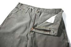 画像5: 10' Used Carhartt Duck Carpenter Pants Moss カーハート (5)