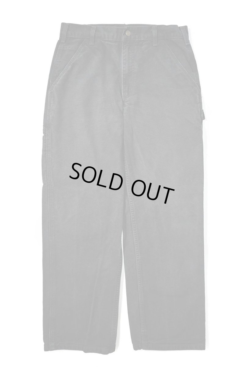 画像1: Used Carhartt Duck Carpenter Pants Black カーハート (1)