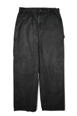 画像1: Used Carhartt Duck Carpenter Pants Black カーハート (1)