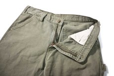 画像5: 12' Used Carhartt Duck Carpenter Pants Moss カーハート (5)