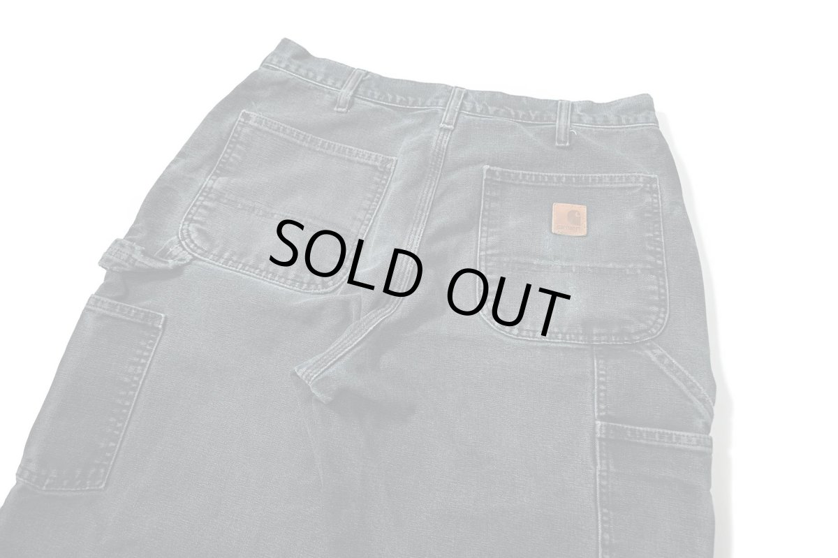 画像5: 14' Used Carhartt Duck Carpenter Pants Black カーハート (5)