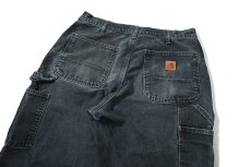 画像5: 14' Used Carhartt Duck Carpenter Pants Black カーハート (5)