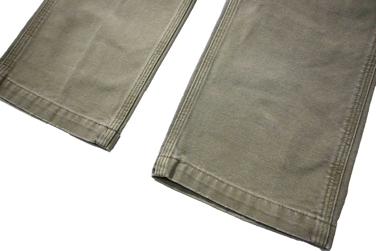 画像3: 12' Used Carhartt Duck Carpenter Pants Moss カーハート (3)