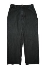 画像1: 06' Used Carhartt Duck Carpenter Pants Black カーハート (1)