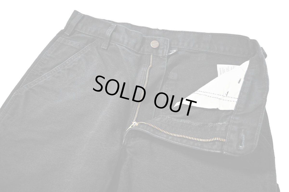 画像5: Used Carhartt Duck Carpenter Pants Black カーハート (5)