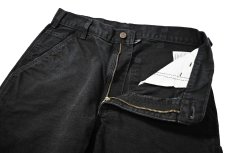 画像5: Used Carhartt Duck Carpenter Pants Black カーハート (5)