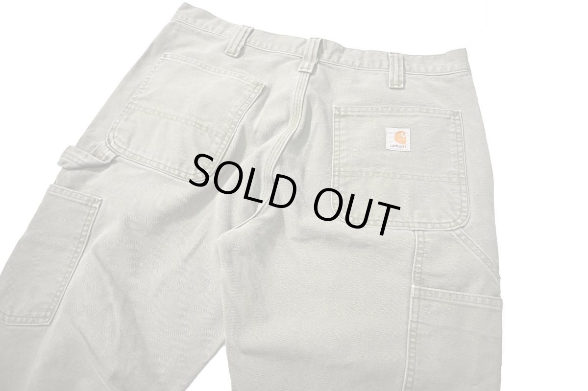 画像4: 12' Used Carhartt Duck Carpenter Pants Moss カーハート (4)